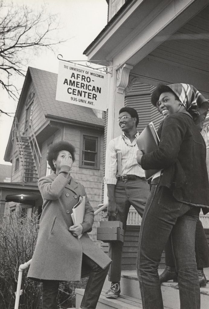 Students in 1960s clothing